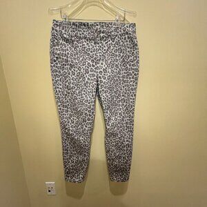 White House Black Market Leopard Print Skinny Pants